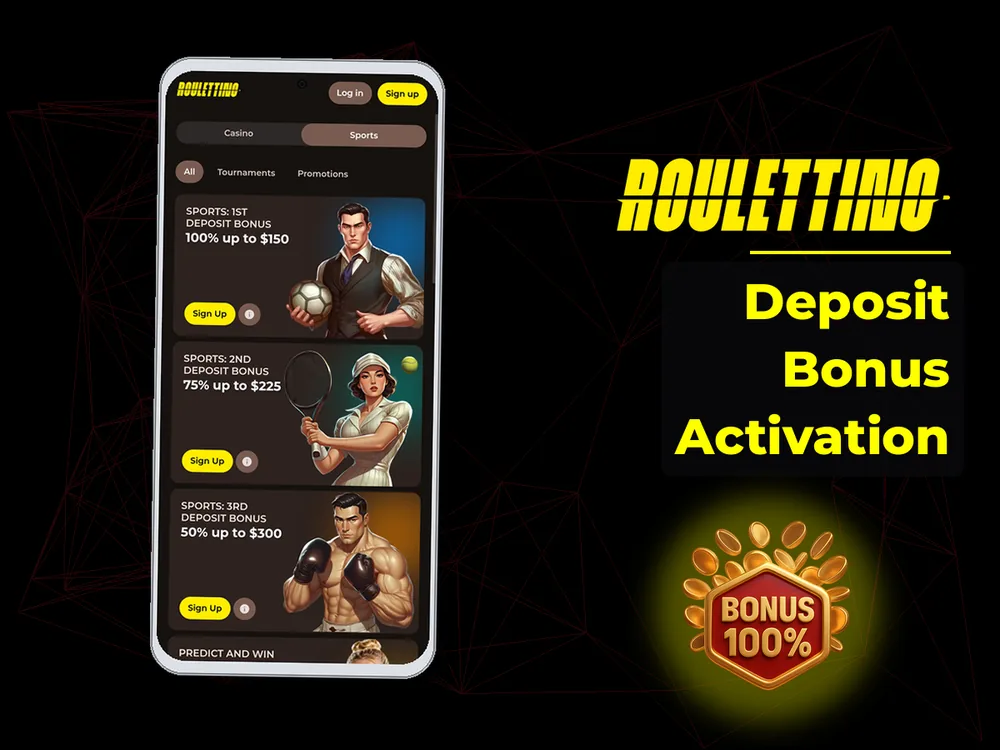 Roulettino - Deposit Bonus Activation