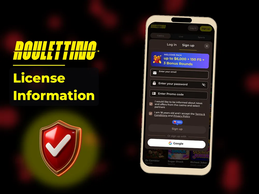 Roulettino - License Information