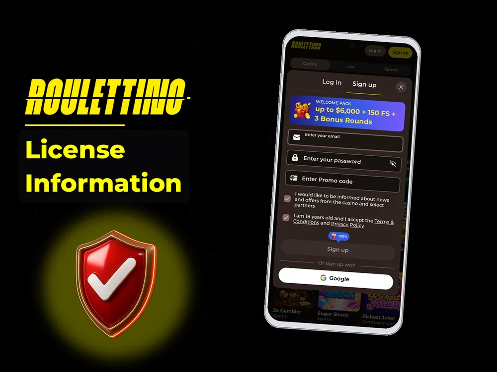 Roulettino - License Information