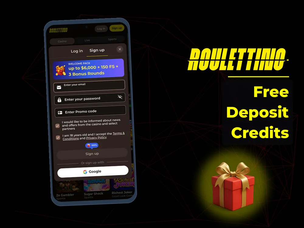 Roulettino - Free Deposit Credits