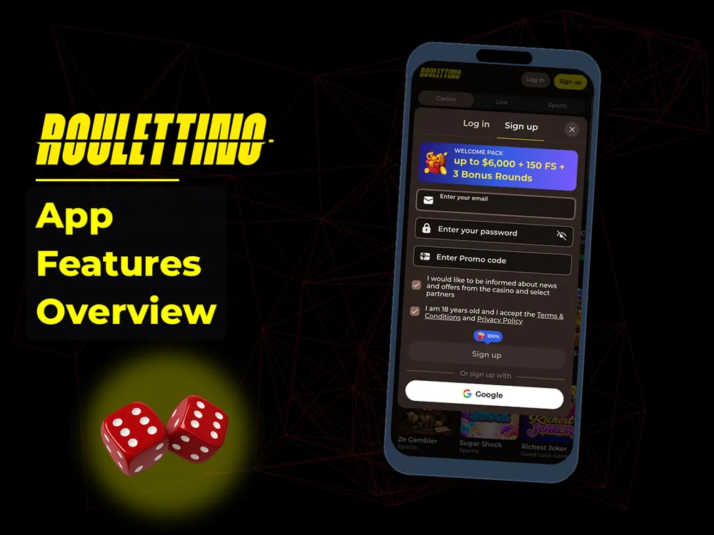 Roulettino - App Features Overview